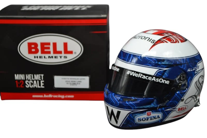 Nicolas Latifi 1:2 Scale Mini Replica Helmet - 2022 Williams Racing Edition