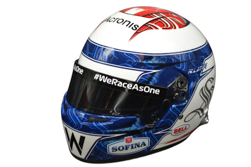 Nicolas Latifi 1:2 Scale Mini Replica Helmet - 2022 Williams Racing Edition