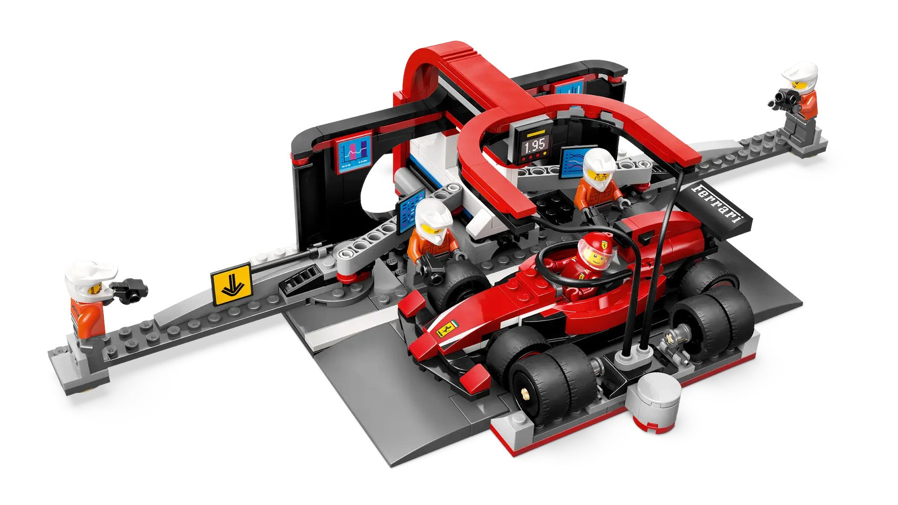 LEGO City F1 Pit Stop and Pit Crew with Ferrari Formula 1 Car 60443 Racing Playset