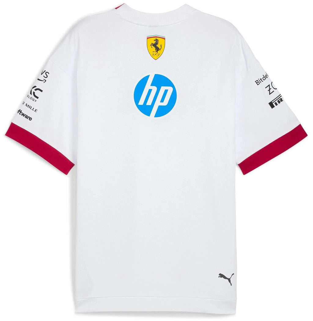 Scuderia Ferrari Drivers Oversized T-Shirt 2025 100% Cotton