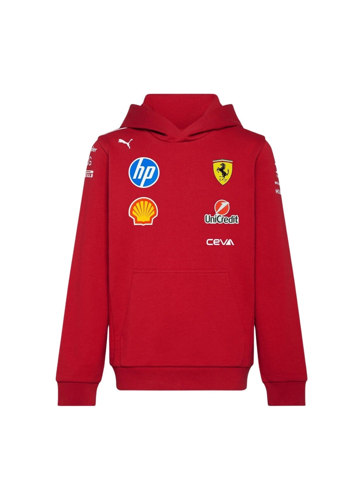 PUMA x Scuderia Ferrari 2025 Team Kids Hoodie F1 Official Wear