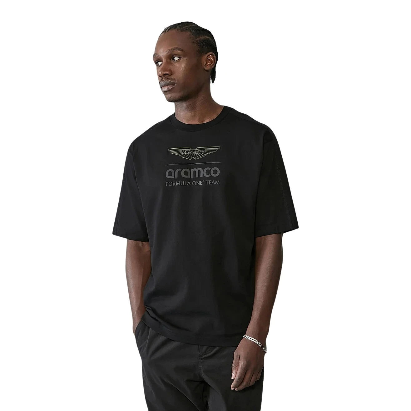 Aston Martin F1 Stealth Logo T-Shirt 100% Cotton
