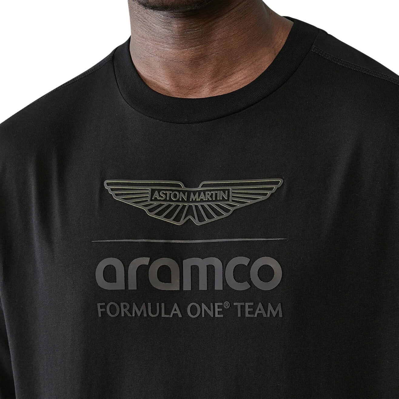 Aston Martin F1 Stealth Logo T-Shirt 100% Cotton