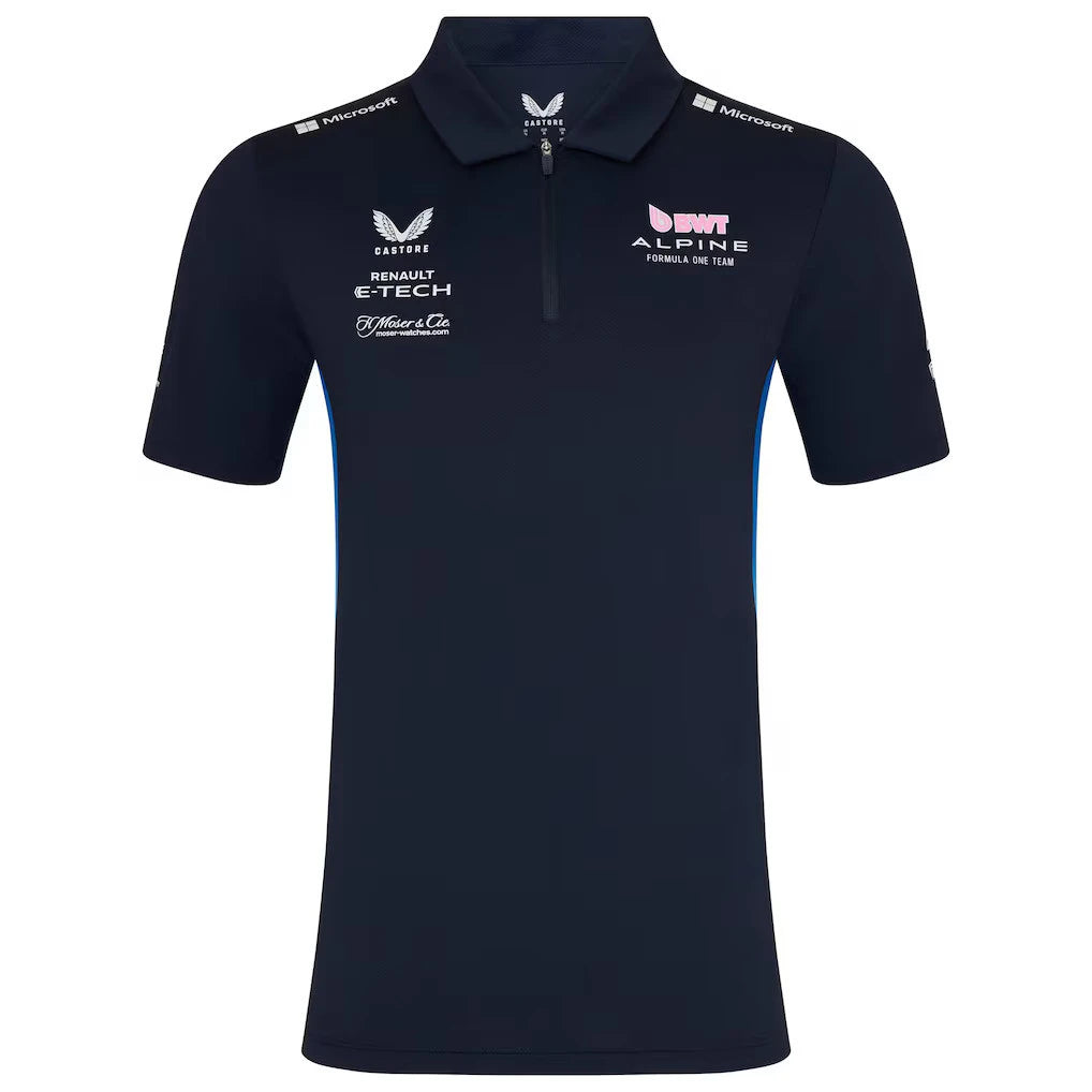 Alpine F1 Team Men’s Short Sleeve Polo Shirt Official 2025 Motorsport Apparel