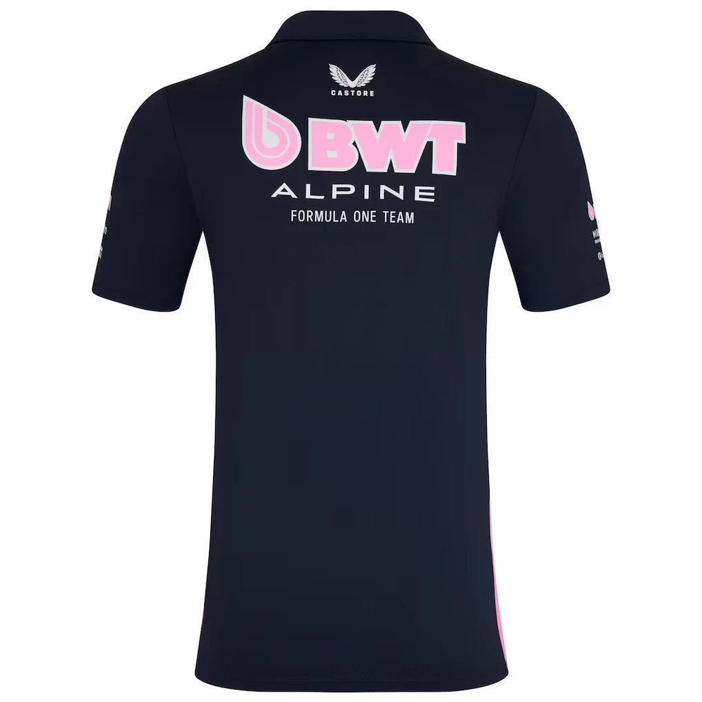 Alpine F1 Team Men’s Short Sleeve Polo Shirt Official 2025 Motorsport Apparel