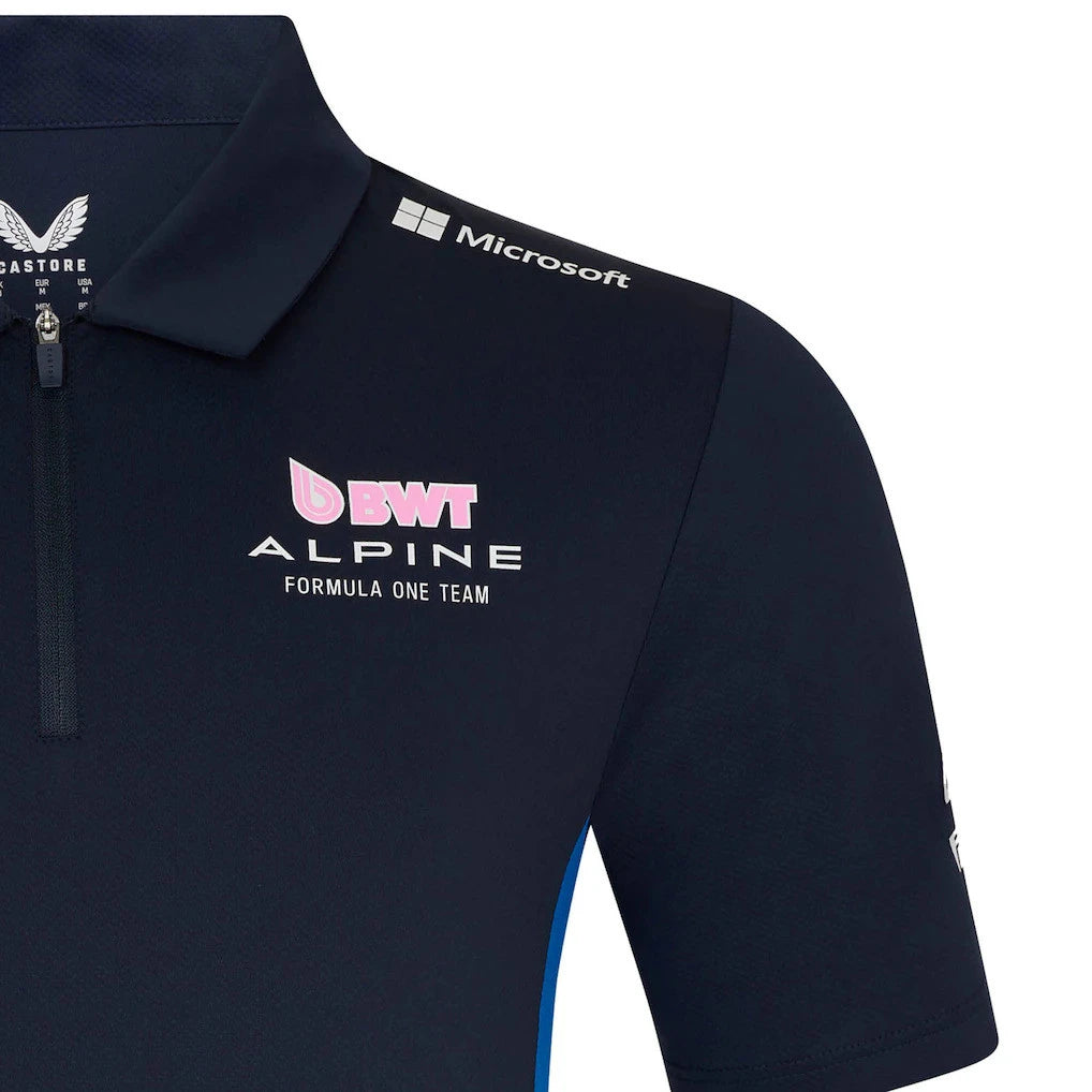 Alpine F1 Team Men’s Short Sleeve Polo Shirt Official 2025 Motorsport Apparel
