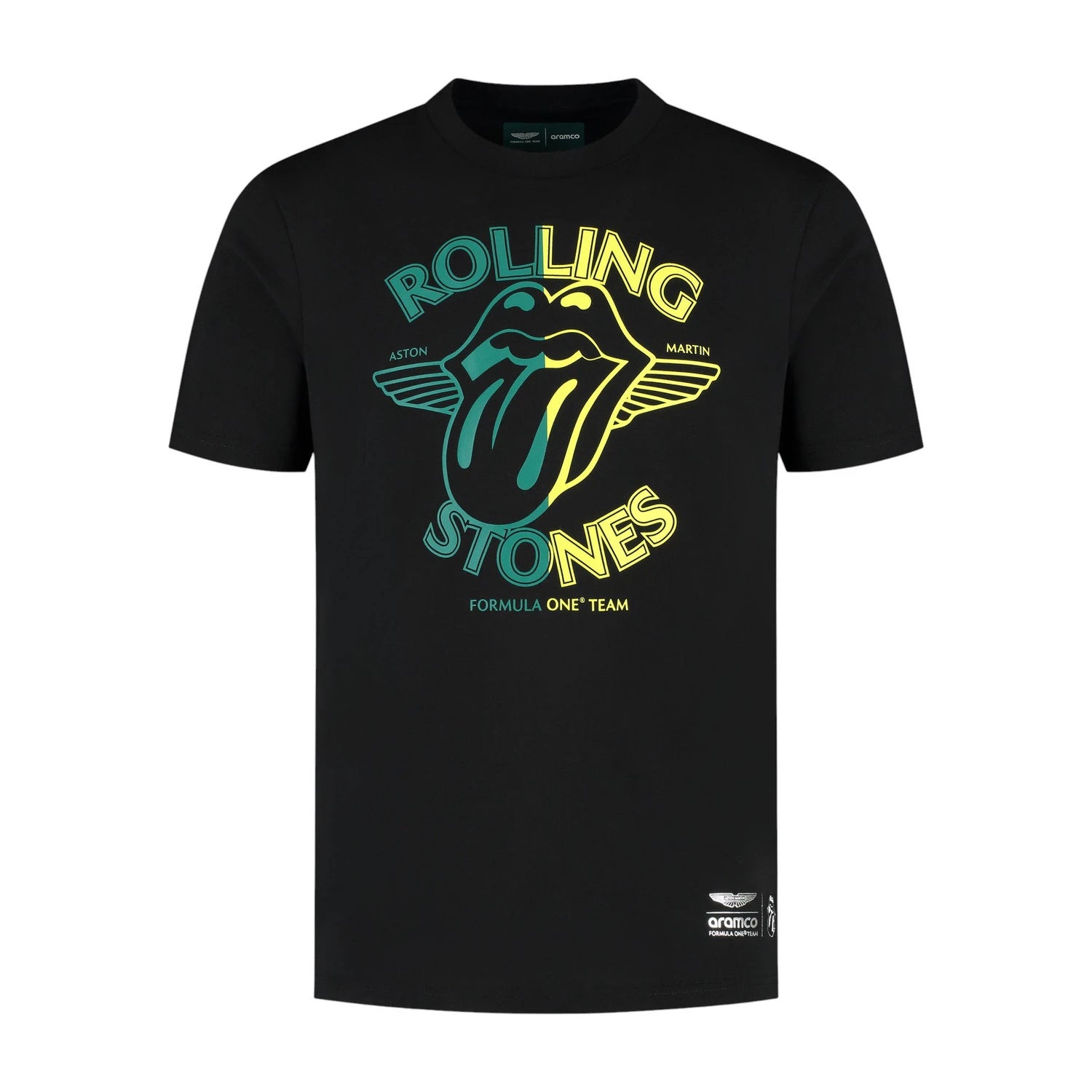 Aston Martin F1 x Rolling Stones Black T-Shirt