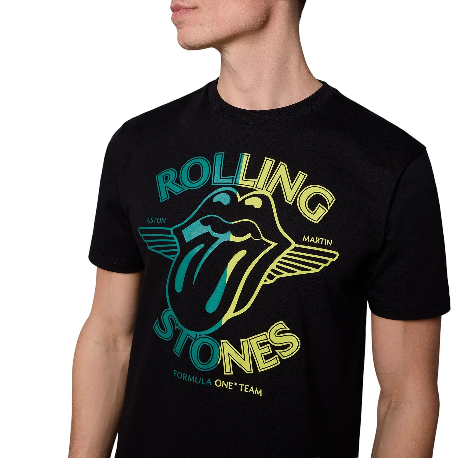 Aston Martin F1 x Rolling Stones Black T-Shirt
