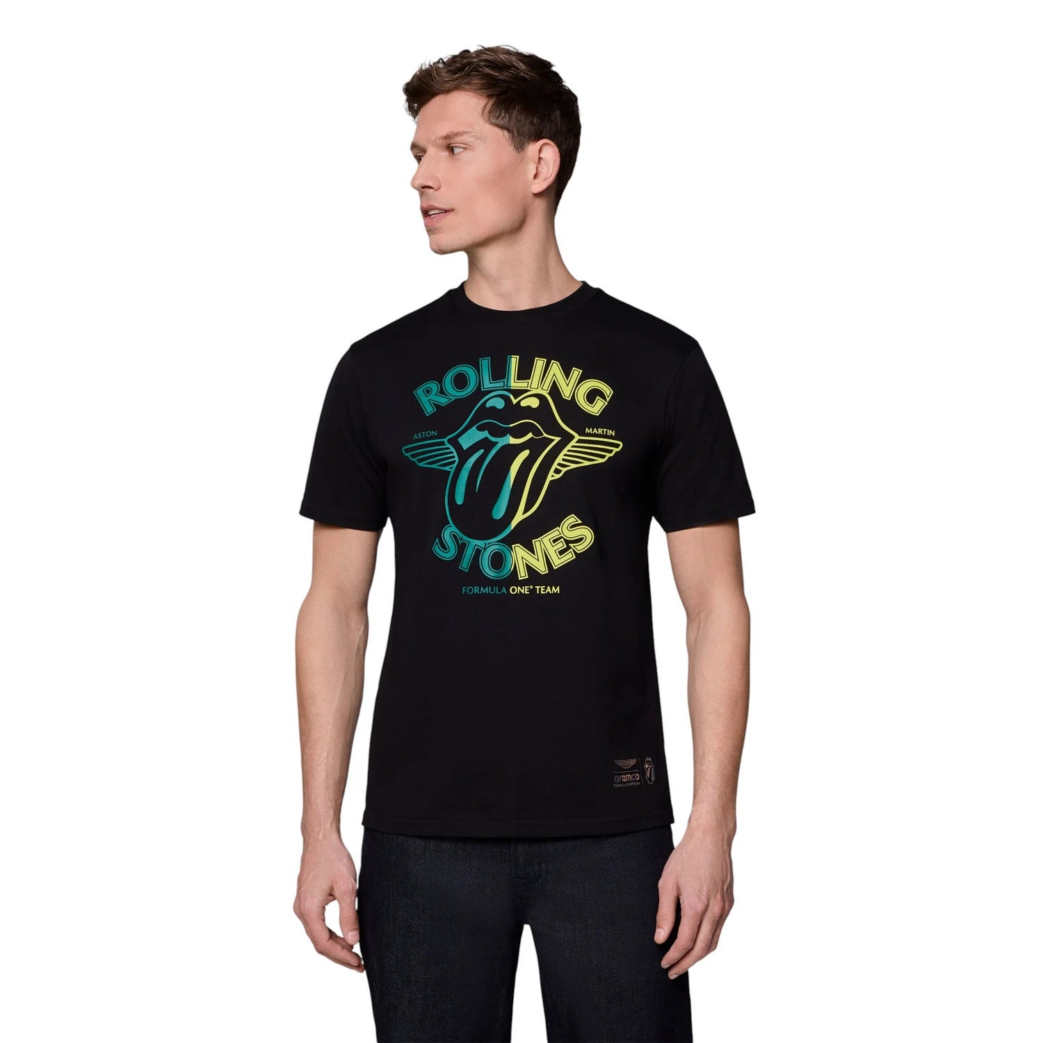 Aston Martin F1 x Rolling Stones Black T-Shirt