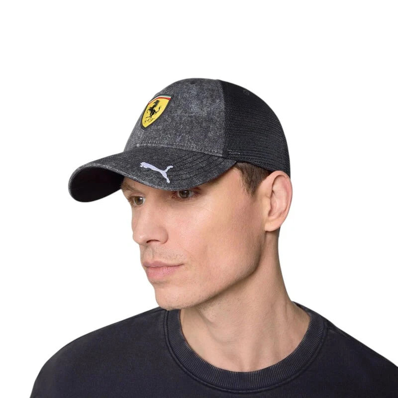 Scuderia Ferrari F1 2025 Italian Trucker Cap Black