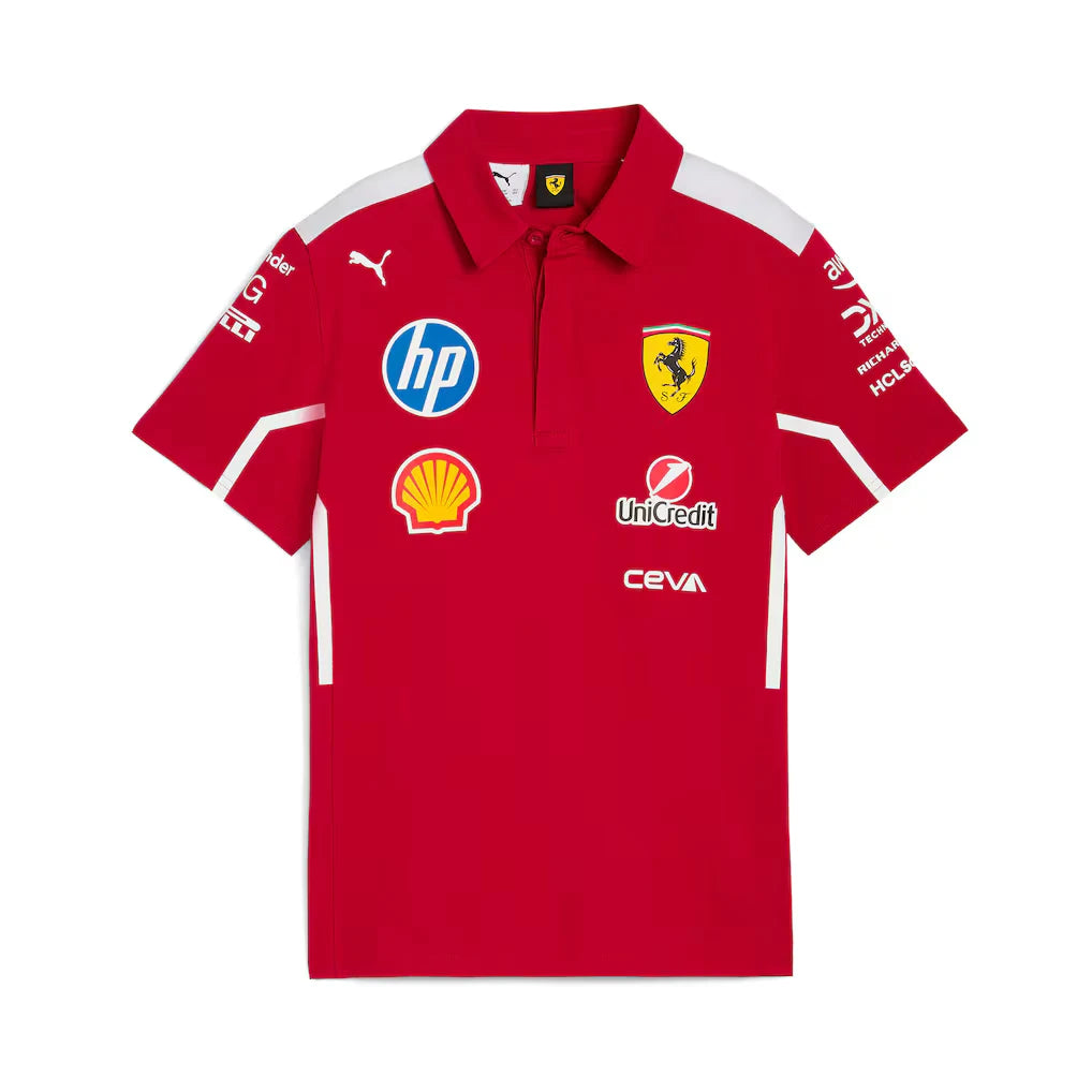 PUMA x Scuderia Ferrari 2025 Team Pro Men’s Polo F1 Teamwear