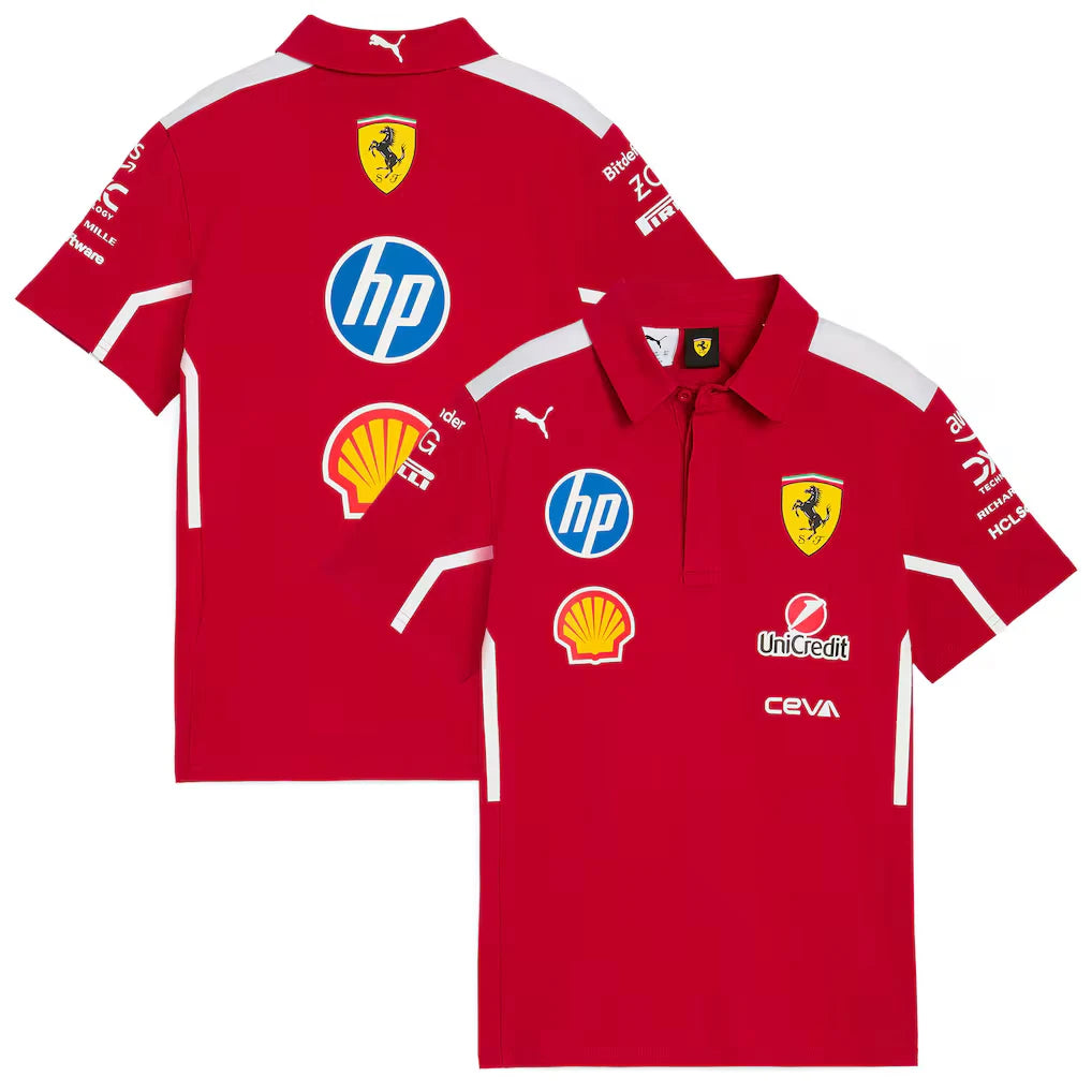 PUMA x Scuderia Ferrari 2025 Team Pro Men’s Polo F1 Teamwear