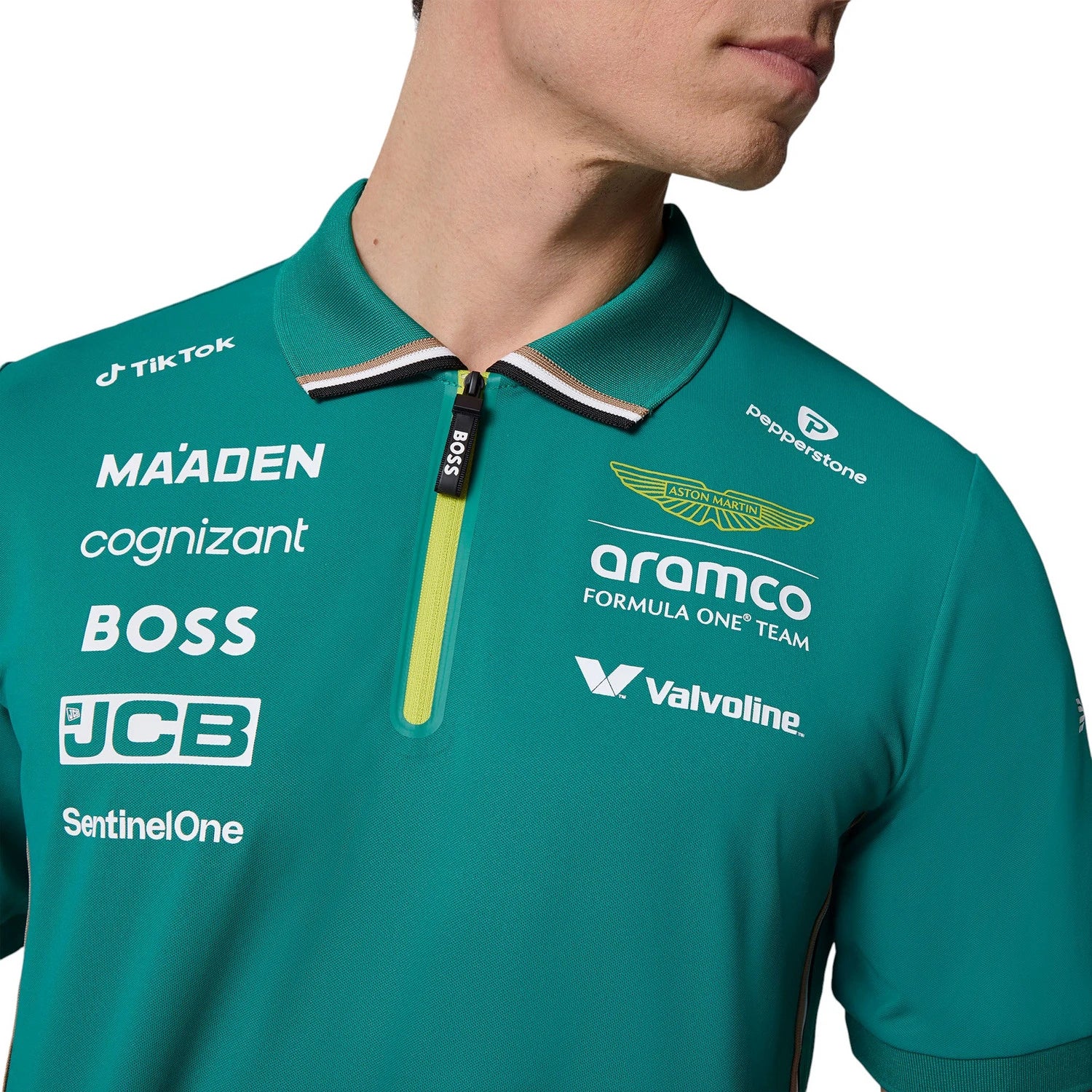 Aston Martin Aramco Formula 1 Men’s Team Polo Shirt 2025