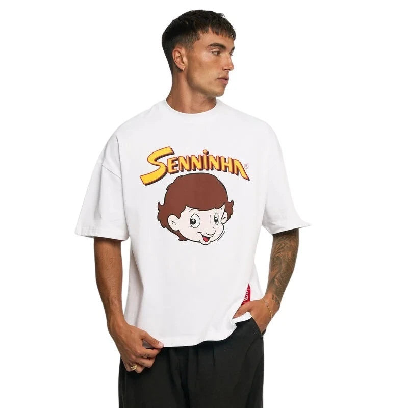 Ayrton Senna Senninha Oversized T-Shirt Heavyweight Cotton Motorsport Wear