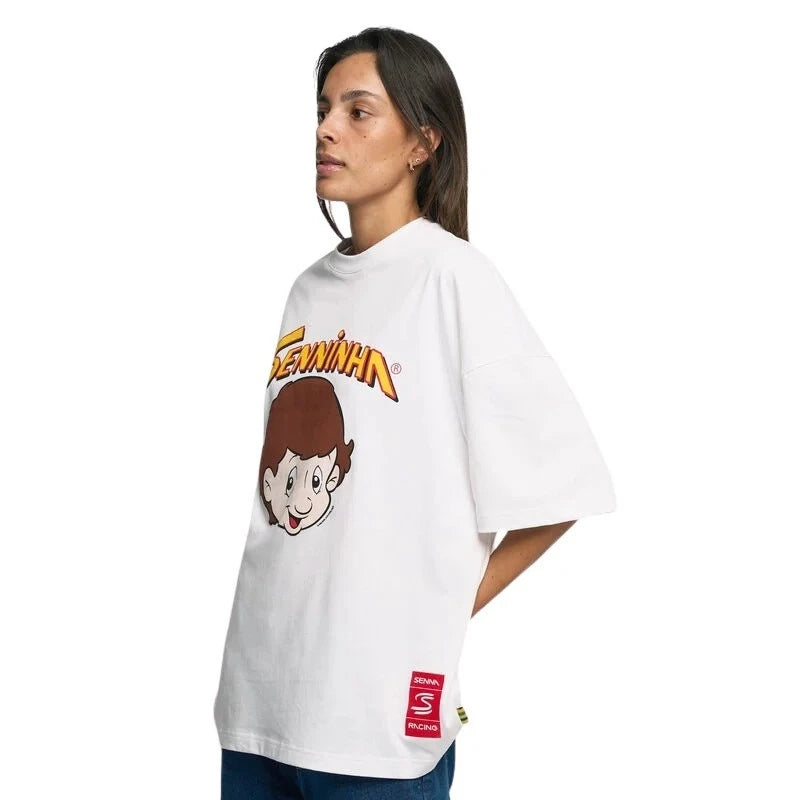 Ayrton Senna Senninha Oversized T-Shirt Heavyweight Cotton Motorsport Wear