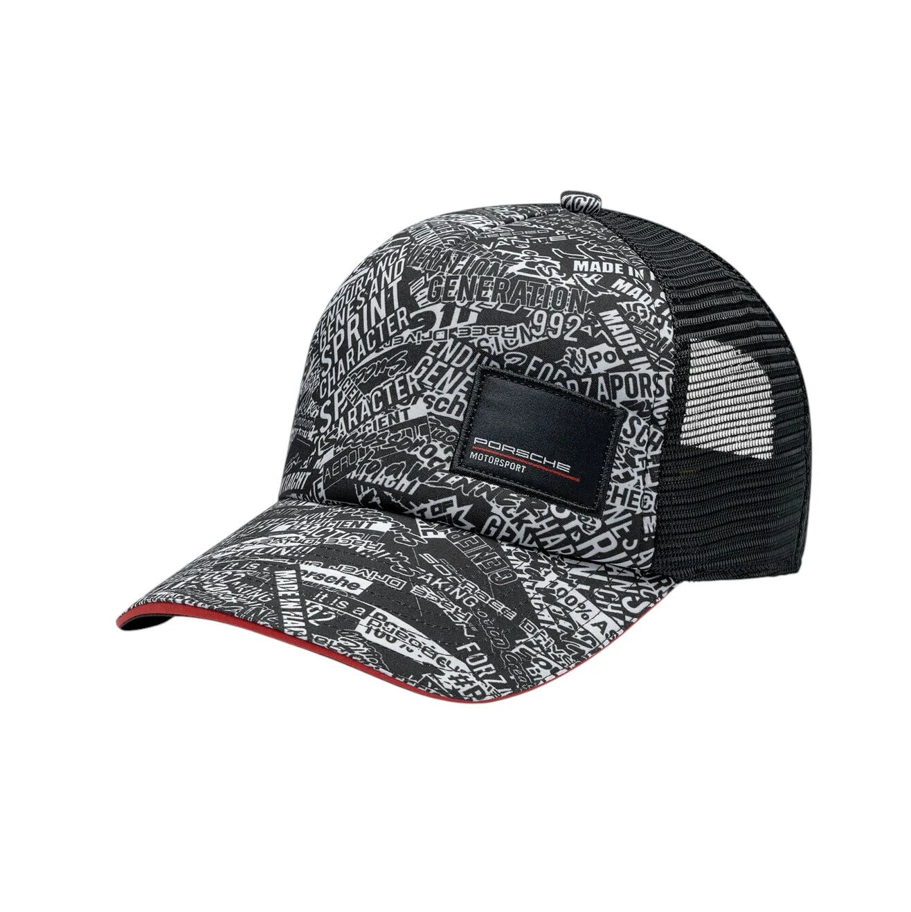 PORSCHE FW QUOTED AOP TRUCKER CAP