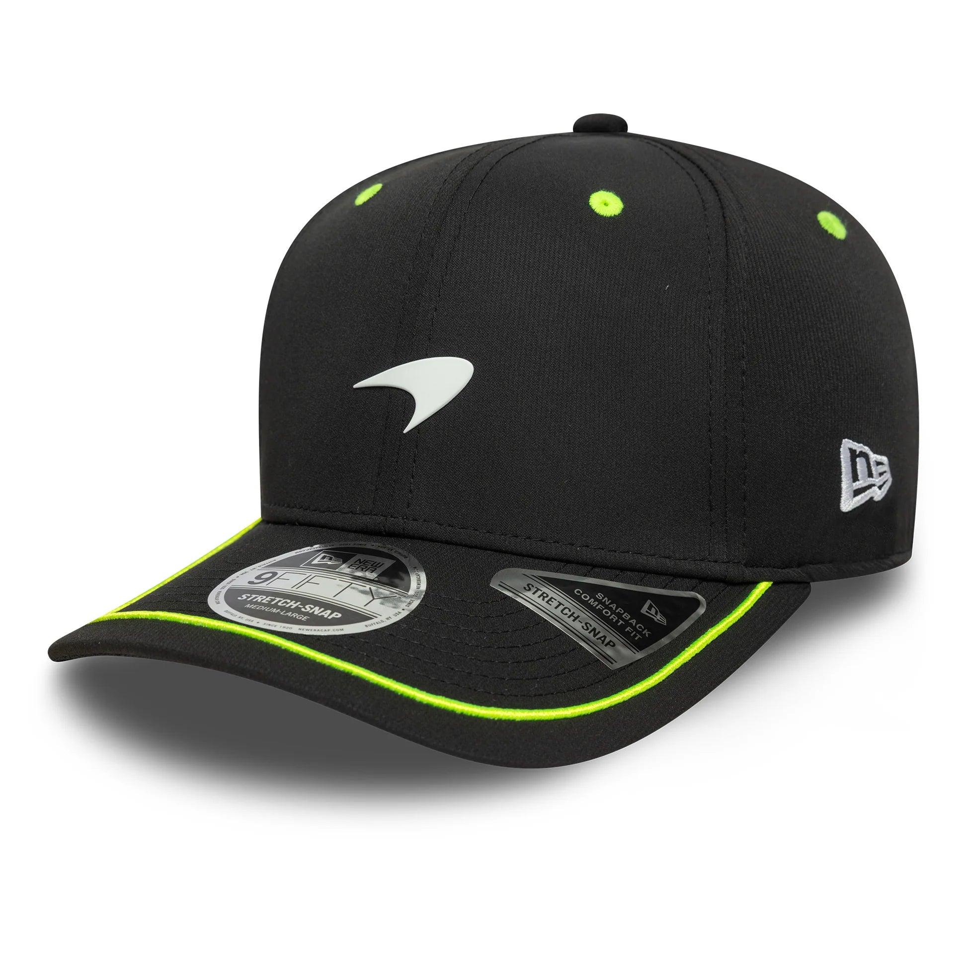 New Era McLaren Formula 1 Black 9FIFTY Stretch Snapback Cap