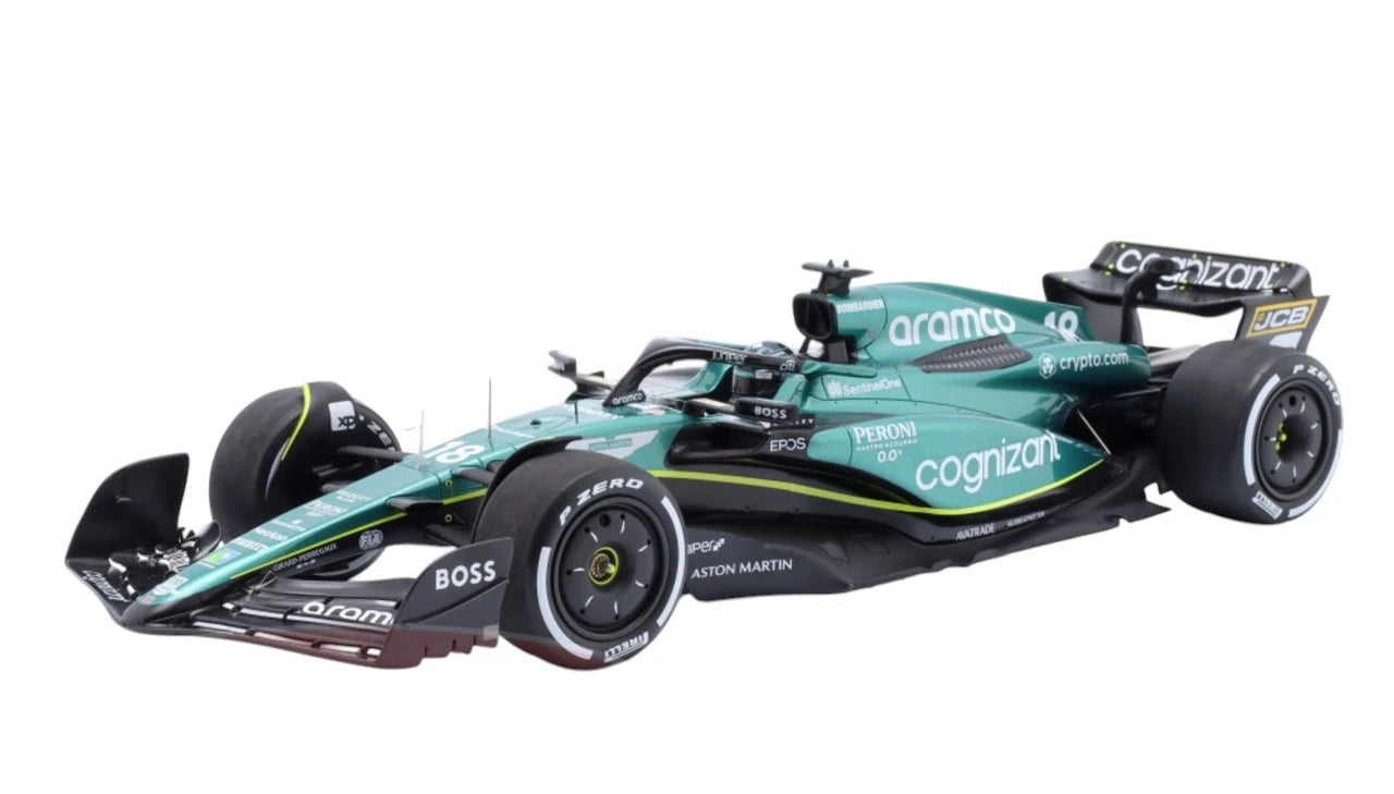 Aston Martin AMR23 No.18 Aramco Cognizant F1 Team 6th Bahrain GP 2023 Lance Stroll