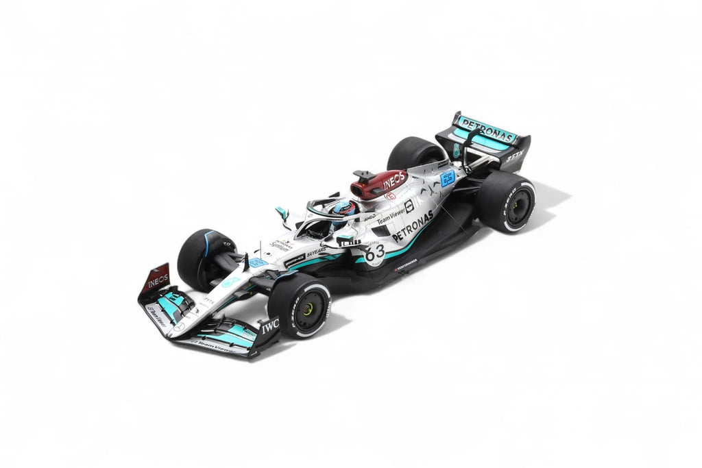 Mercedes-AMG Petronas F1 W13 E Performance No.63 Mercedes-AMG Petronas F1 Team Winner Brazilian GP 2022 George Russell (With pit and number board)With Acrylic Cover