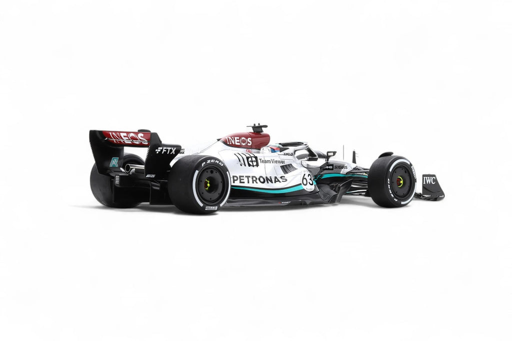 Mercedes-AMG Petronas F1 W13 E Performance No.63 Mercedes-AMG Petronas F1 Team Winner Brazilian GP 2022 George Russell (With pit and number board)With Acrylic Cover