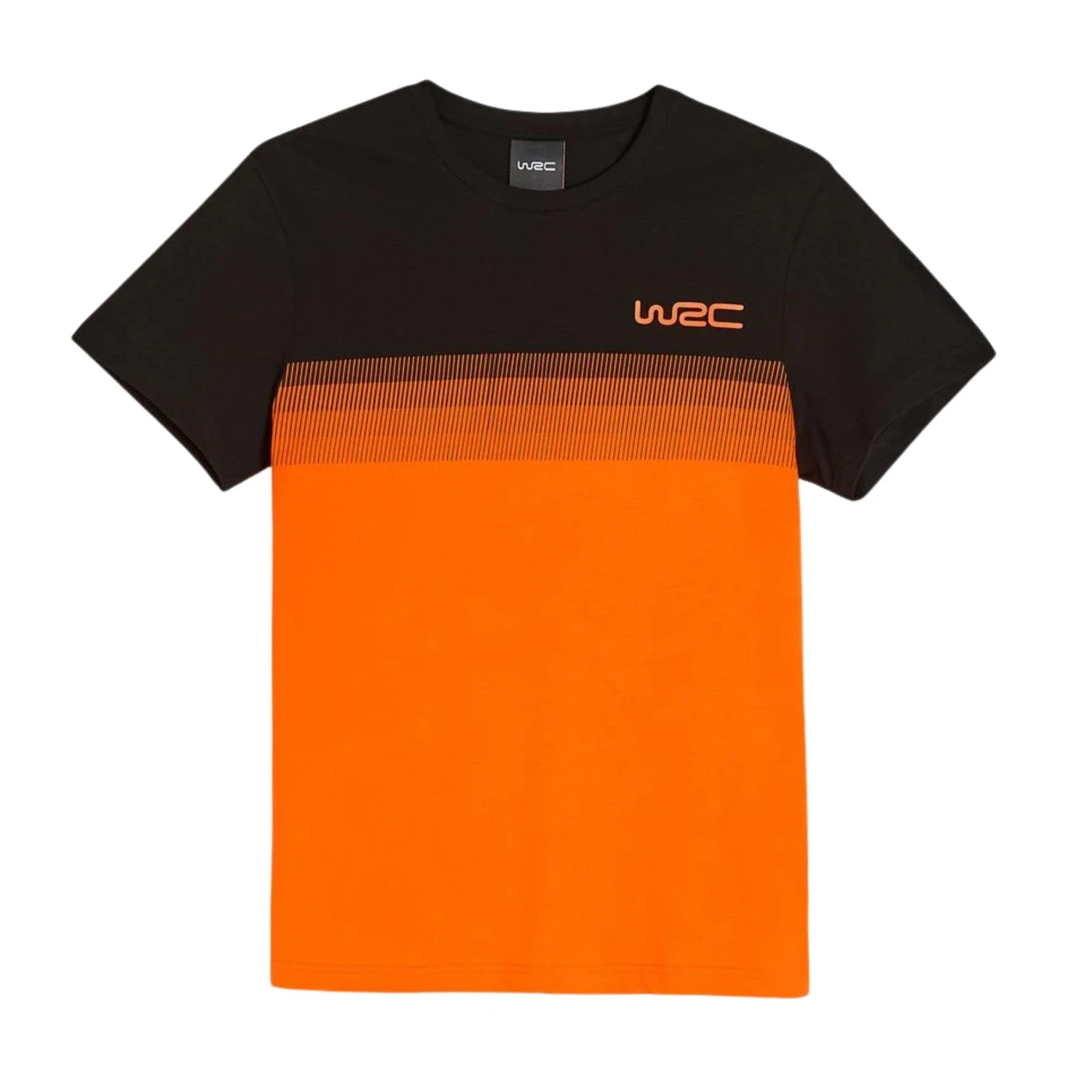 WRC Rally T-Shirt Black with Orange Trim