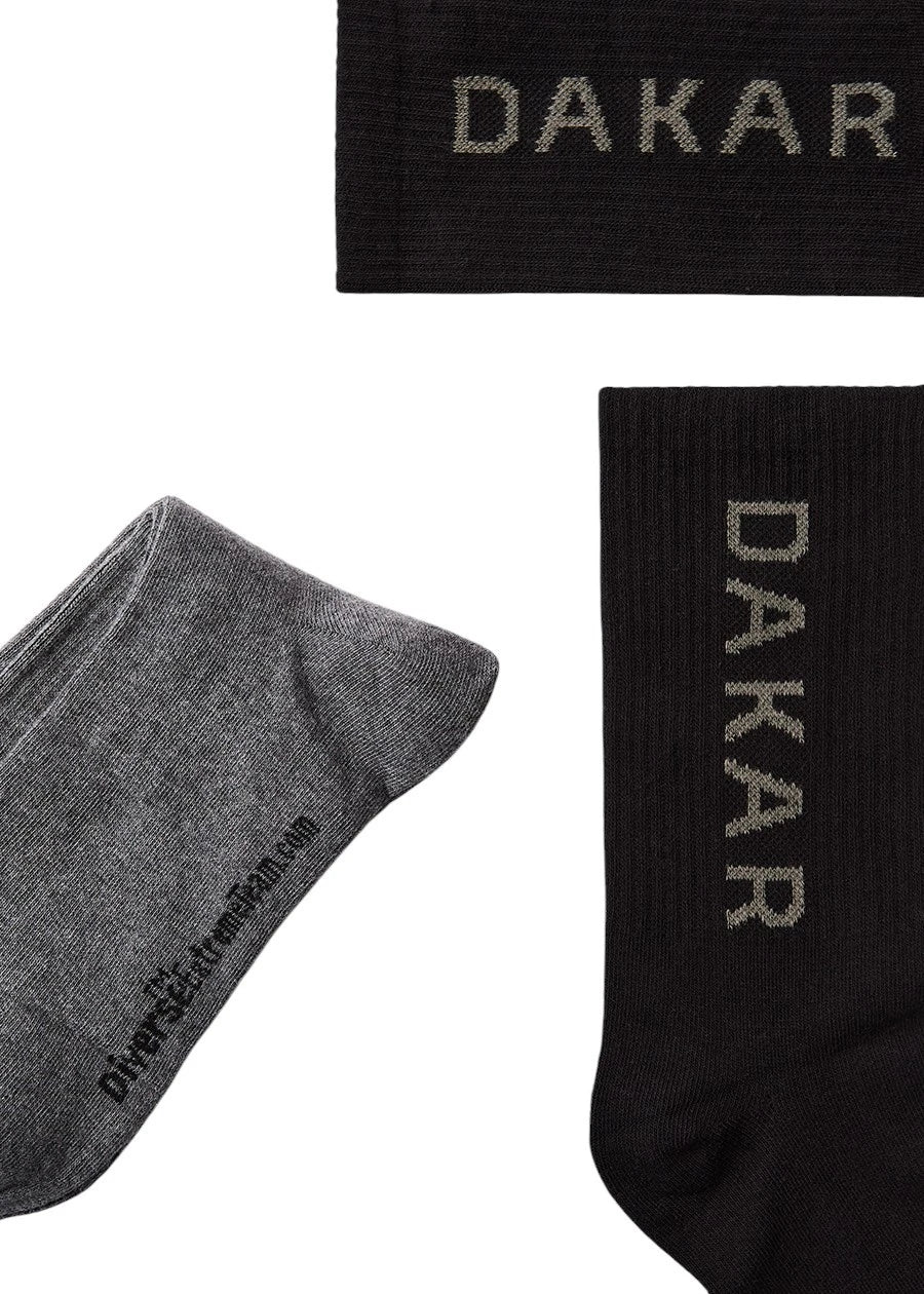 DKR ATHLAN Racing-Inspired Cotton Socks 3-Pack Everyday Comfort Fit