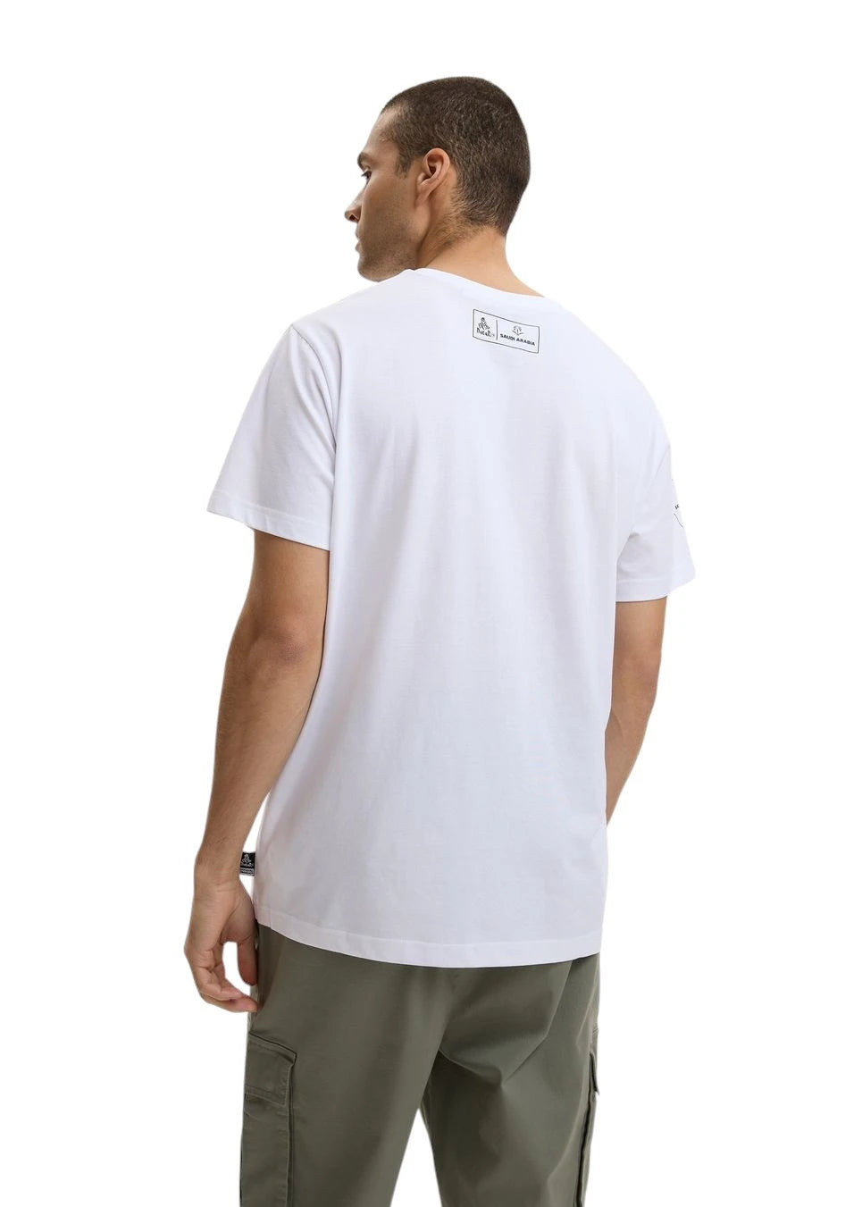 DKR PS TSH ETNO White Graphic T-Shirt Dakar Inspired Casual Tee