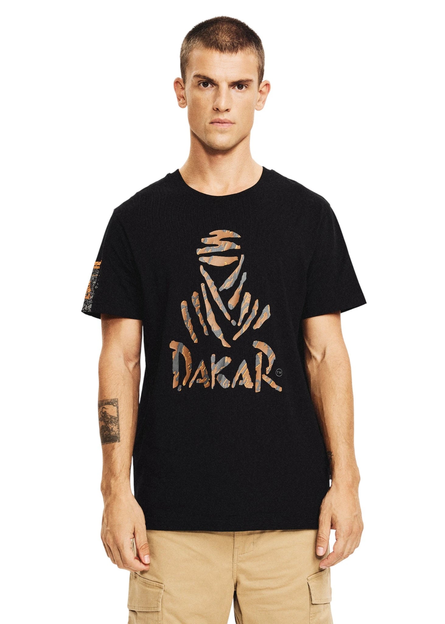 DKR Dakar Rally Black T-Shirt with Racing-Inspired Graphic