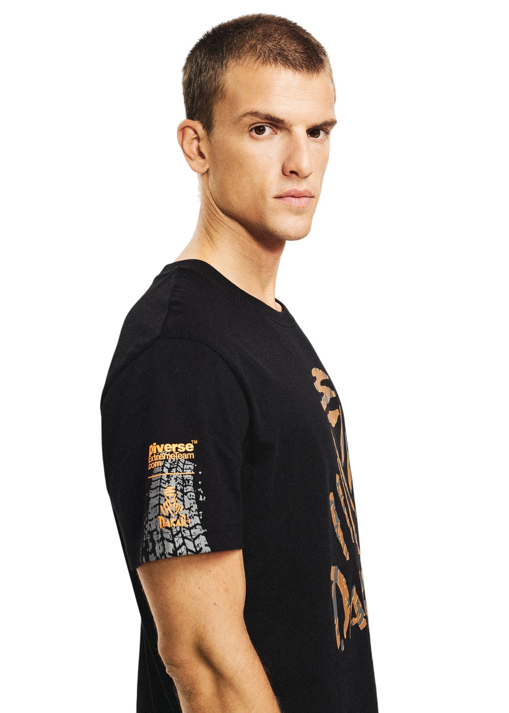 DKR Dakar Rally Black T-Shirt with Racing-Inspired Graphic