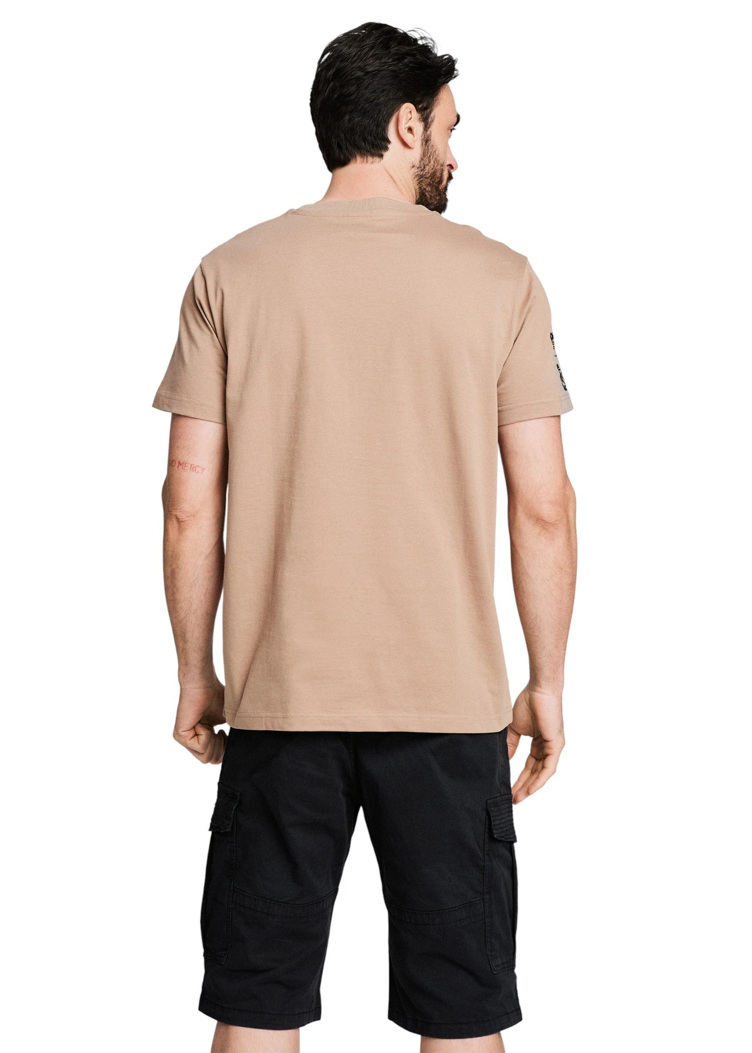 DKR Dakar Beige T-Shirt with Minimalist Racing-Inspired Design