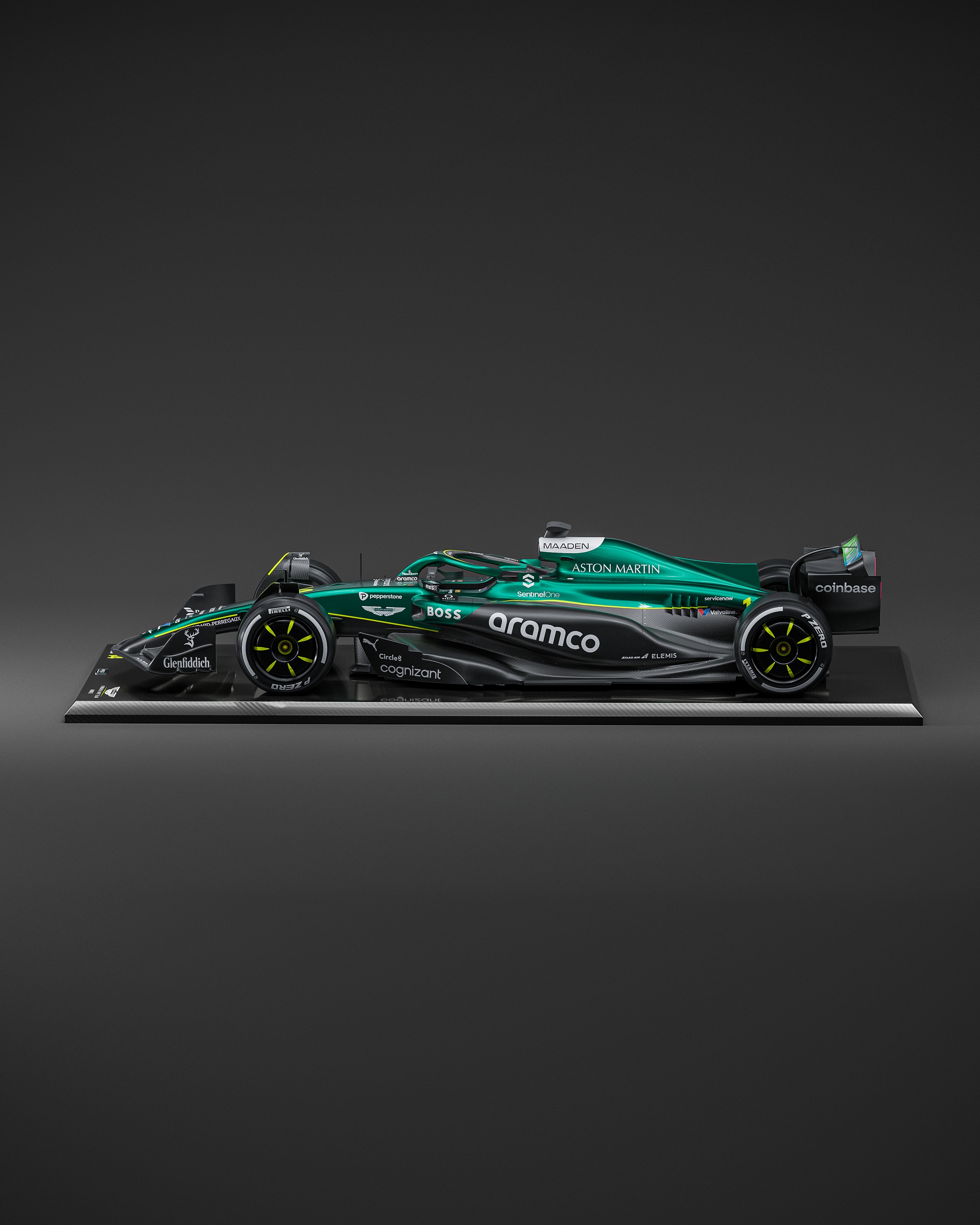 1:4 Scale Formula 1 Framed Car Replica – Carbon Series Motorsport Wall Art Display