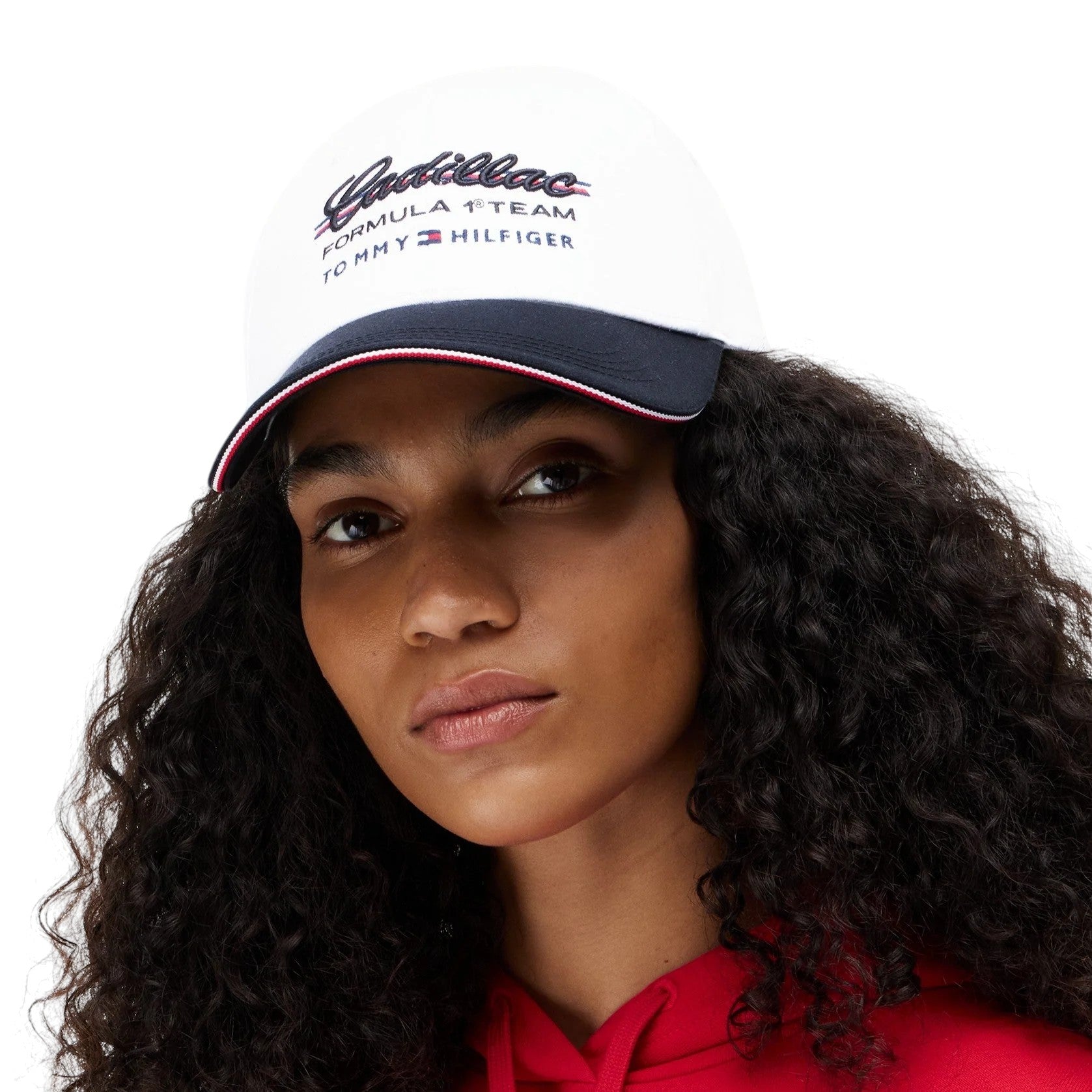 Tommy Hilfiger x Cadillac F1 Team RWB Adult Cap - Optic White & Black