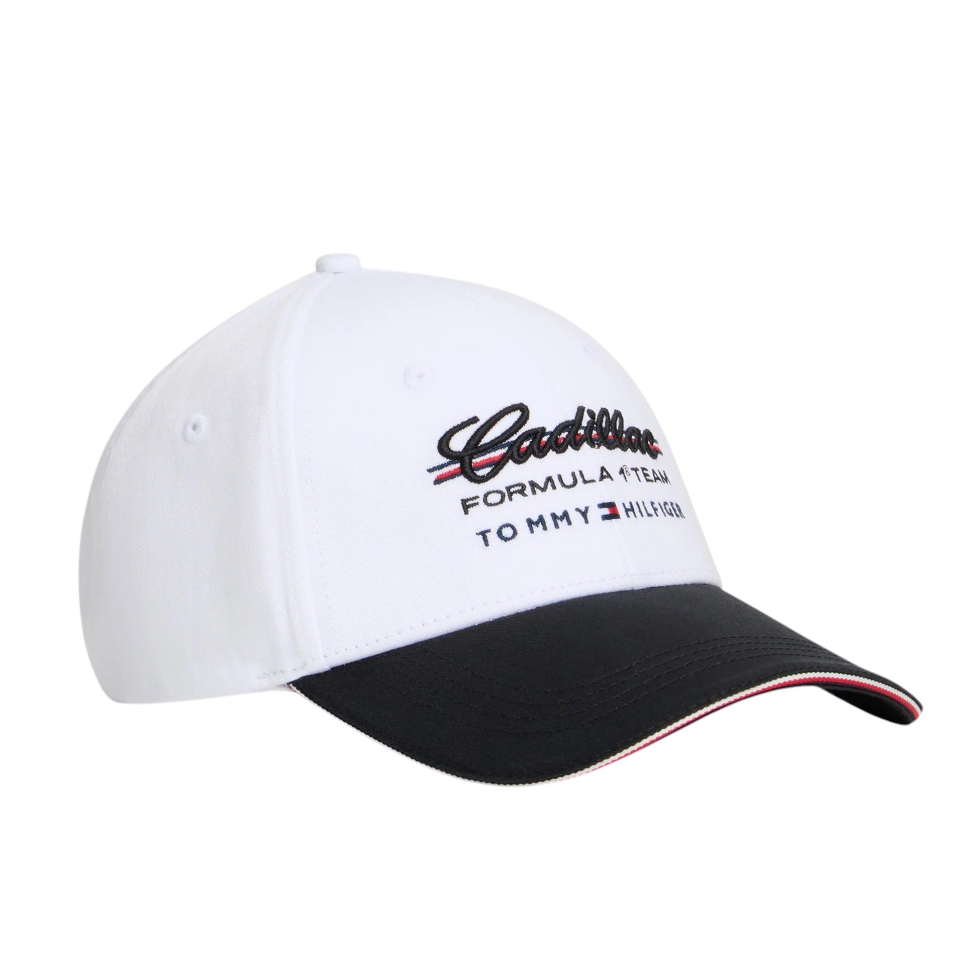 Tommy Hilfiger x Cadillac F1 Team RWB Adult Cap - Optic White & Black