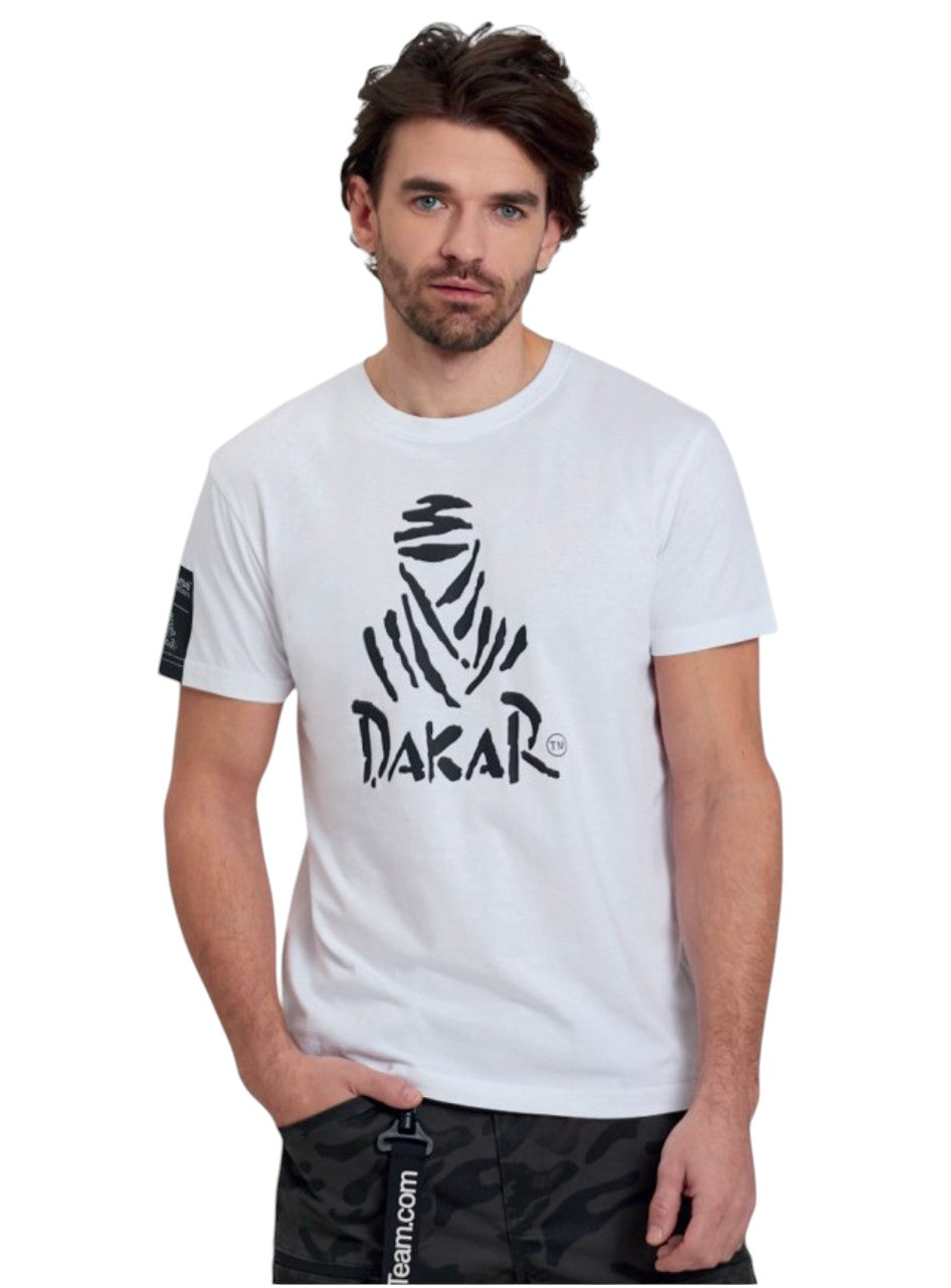 تيشرت رالي داكار DKR LOGO 123 لون أبيض