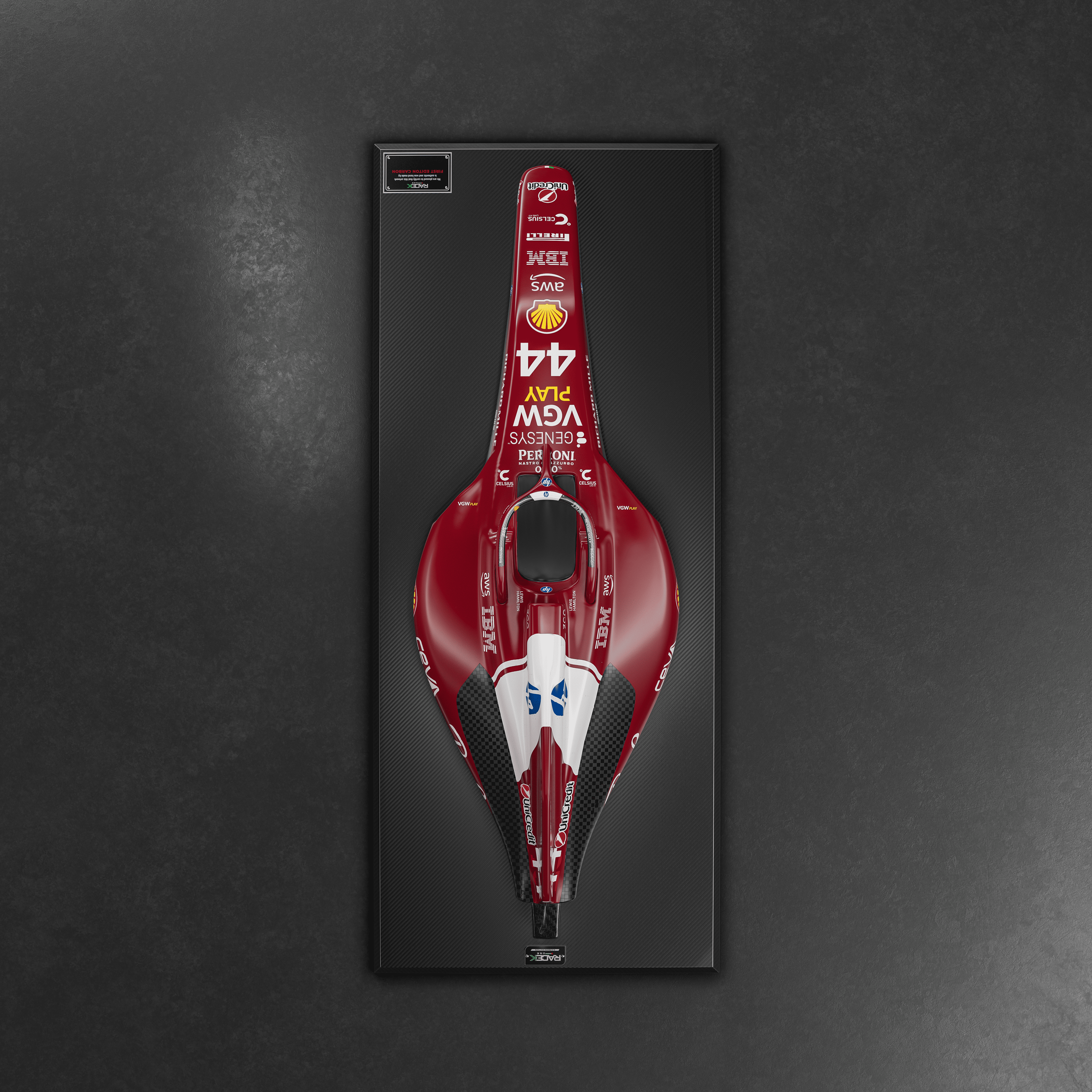 Formula 1 Framed Chassis Replica – Carbon Series Motorsport Wall Art