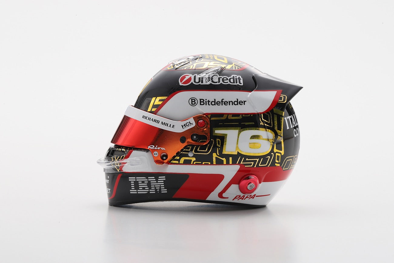 Charles Leclerc Ferrari Abu Dhabi GP 2025 1:5 Mini Helmet