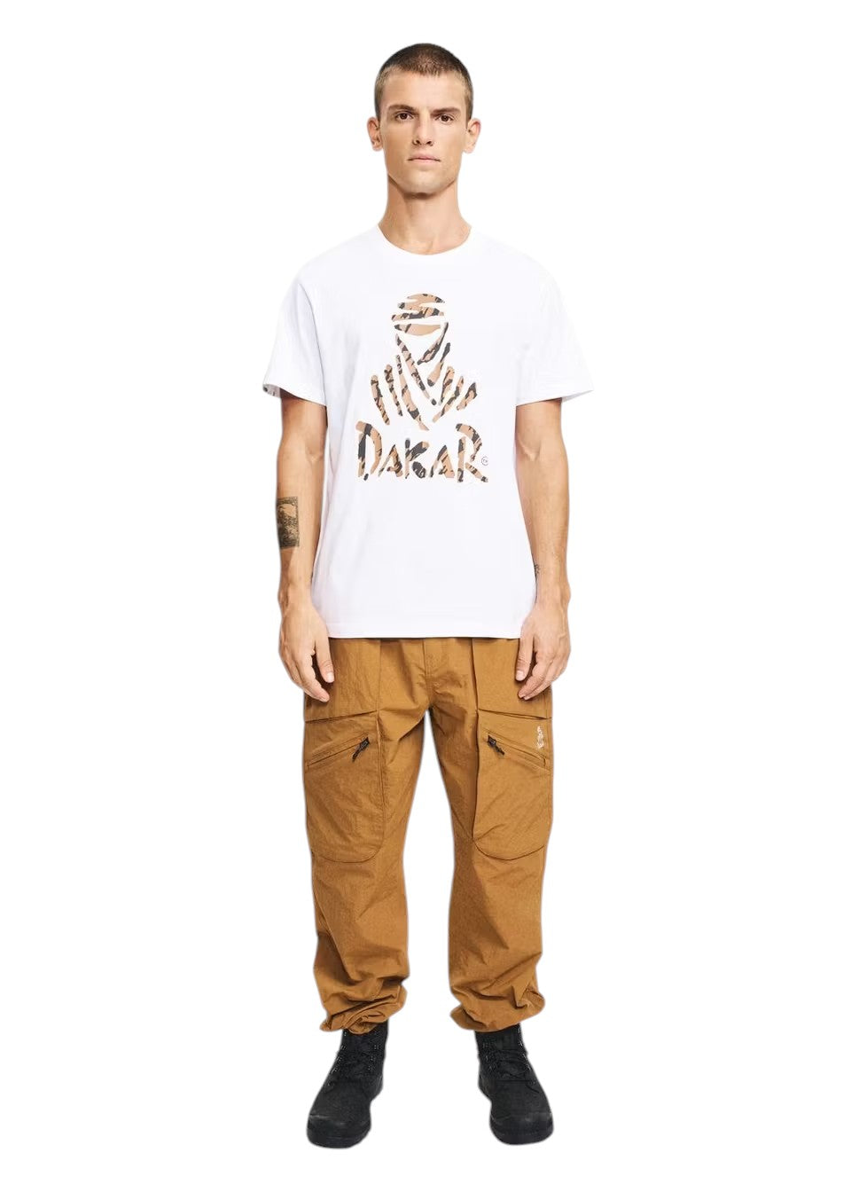 Men's Dakar Rally Line Graphic T-Shirt - White