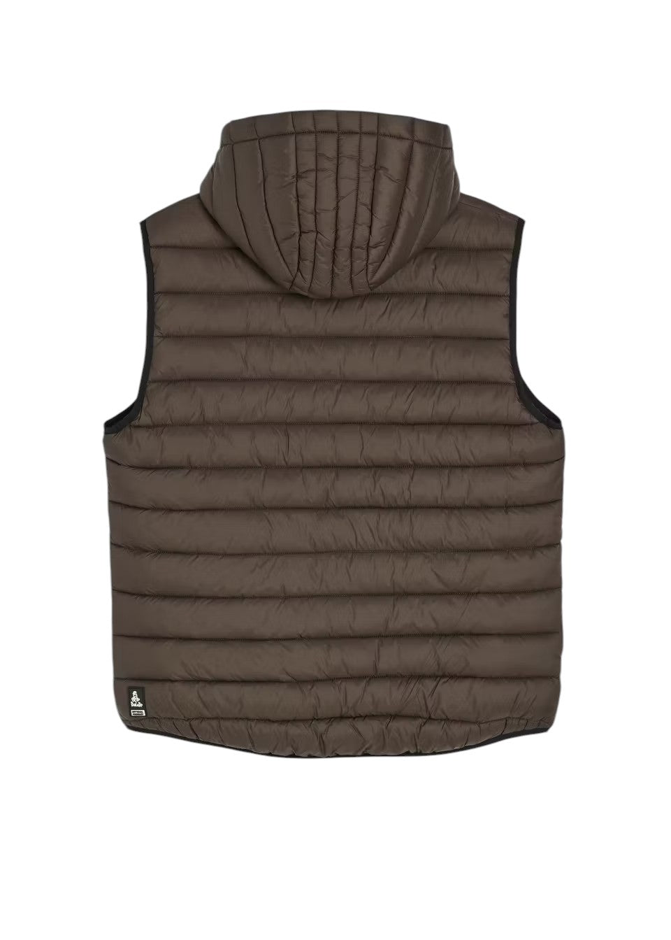 Men's Dakar Rally Quilted Hooded Vest - Brown