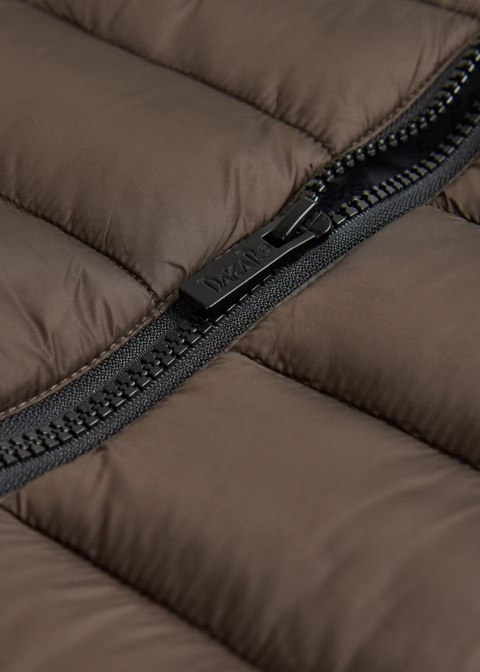 Men's Dakar Rally Quilted Hooded Vest - Brown