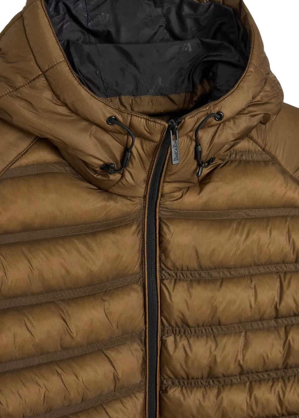 Men's Dakar Rally Quilted Hooded Jacket - Brown