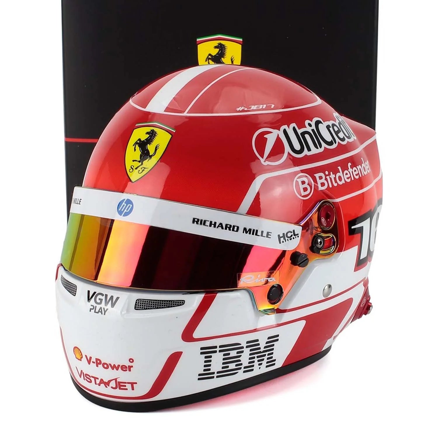 Ferrari 2025 Charles Leclerc 1:2 Scale Mini Helmet