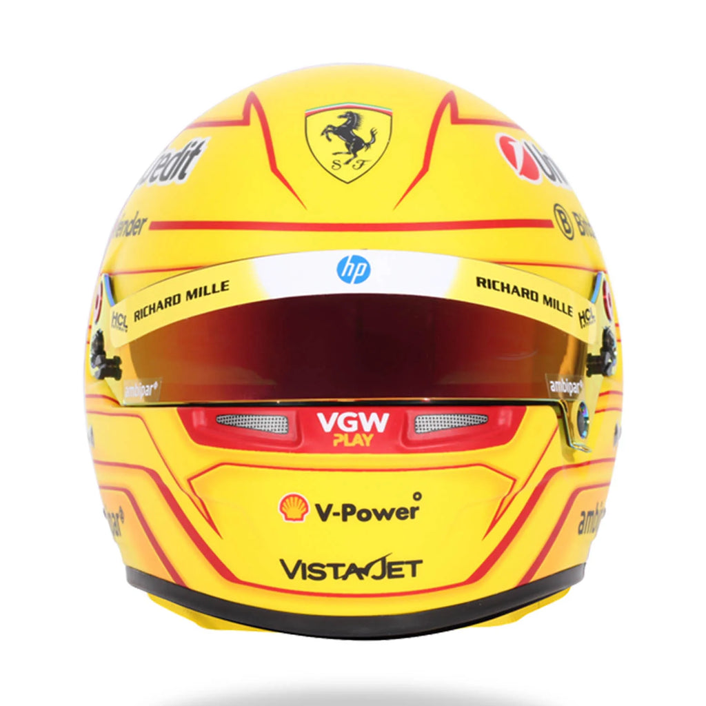 Optimized Product Title: Ferrari 2025 Lewis Hamilton 1:2 Scale Mini Helmet