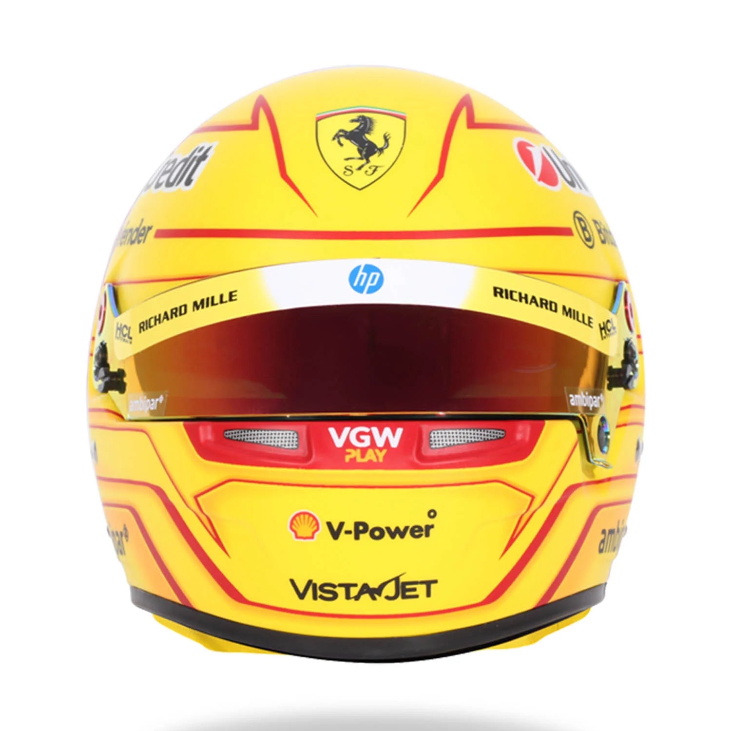 Optimized Product Title: Ferrari 2025 Lewis Hamilton 1:2 Scale Mini Helmet