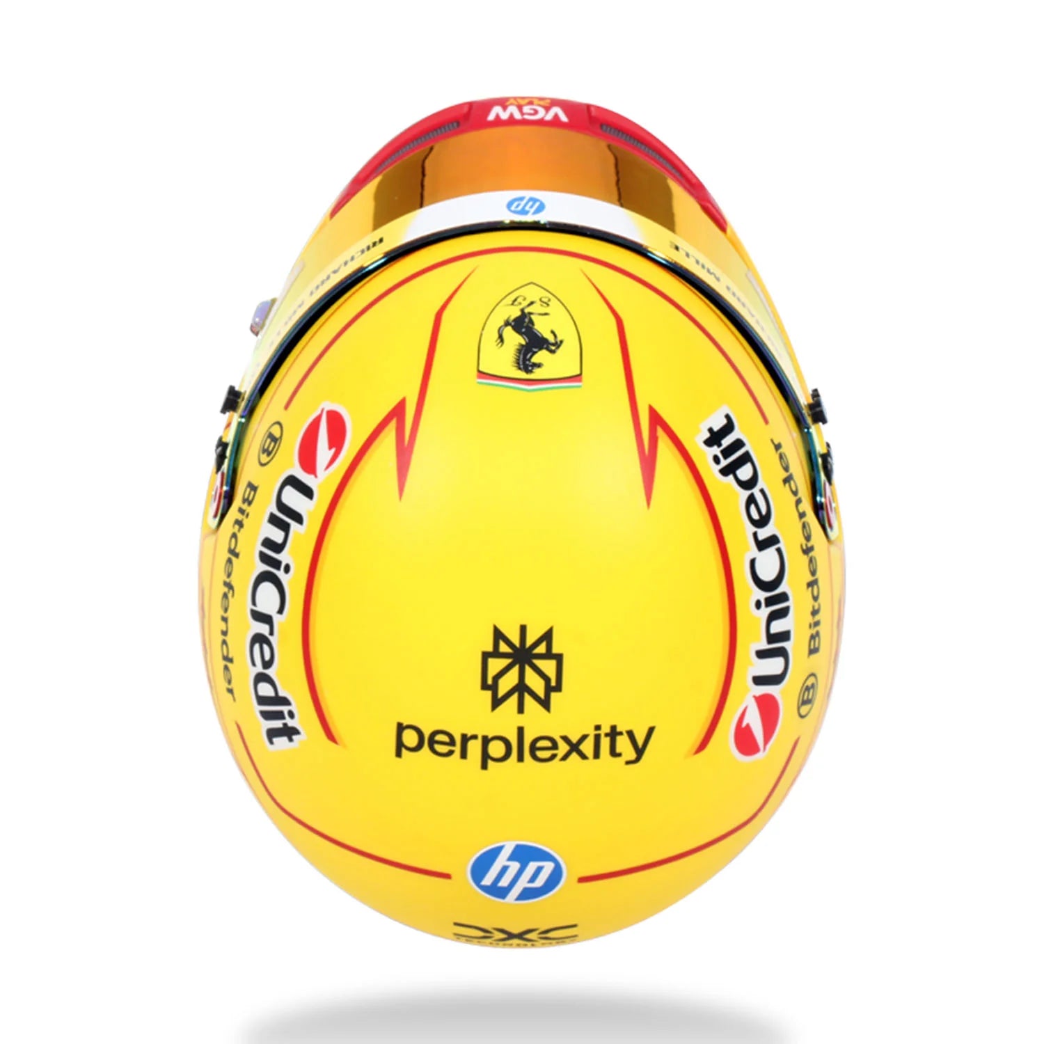 Optimized Product Title: Ferrari 2025 Lewis Hamilton 1:2 Scale Mini Helmet