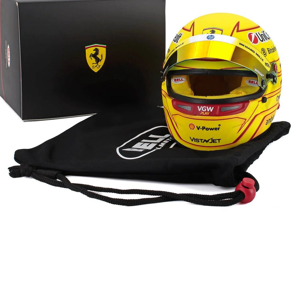 Optimized Product Title: Ferrari 2025 Lewis Hamilton 1:2 Scale Mini Helmet