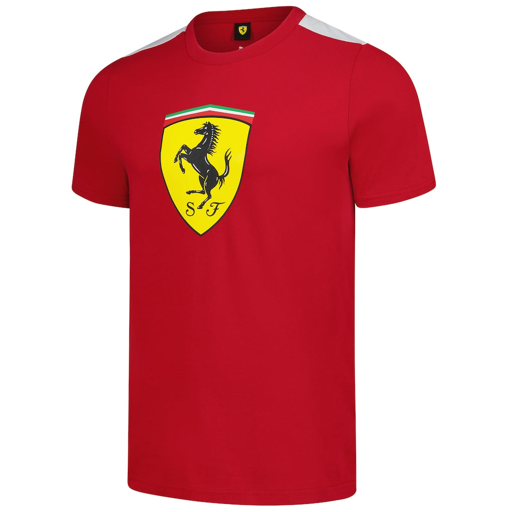 Scuderia Ferrari Large Shield T-Shirt - Dark Cherry